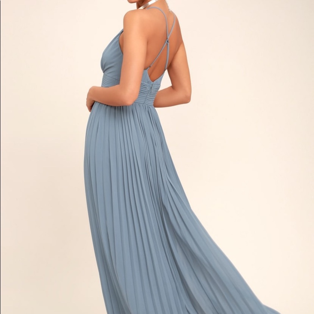 Depths of My Love Dusty Blue Maxi Dress - Picture 2 of 7